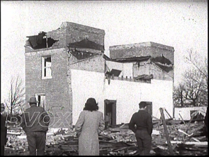 1948- Tornade en Louisianne, La Croix Rouge sur les lieux