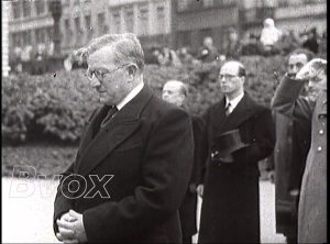 1948- Monsieur de Hautecloque, nouvel ambassadeur de France en visite à Bruxelles