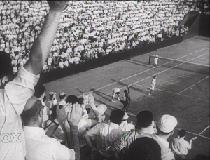 1952- Tennis: Finale Europe de la Coupe Davis avec Washer, Brichant, Cucelli et Del Bello.