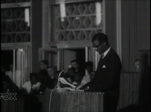 1960- Spécial Congo indépendance: le Roi Baudouin aux cérémonies de prestation de serment Kasavubu