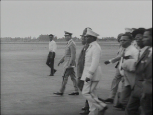 1962-Politique: Le Président de la république du Congo, Kasavubu en visite officielle à Usumbura, au Burundi
