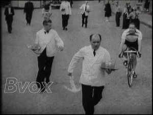 1948- Course de garçons de café à Bruxelles.