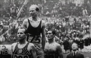 1948- Jeux Olympiques de Wembley 5.000 Mètres plat avec la brillante victoire de Gaston Reiff.