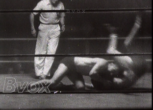 1948- Le champion officiel de lutte libre de Belgique, Sanen, rencontre à Madrid le catalan Marco