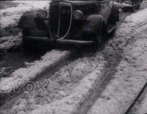 1951- Hiver : Madrid sous la neige.