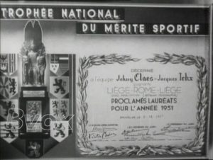 1952- Automobilisme : À Bruxelles, remise du mérite sportif 1951.