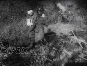 1952- Corée : Pilonnage d’artillerie sur le front.