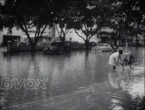 1952- Inondations à Léopoldville au Congo.