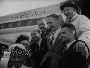 1948- Jeux olympiques : Retour à Bruxelles de Reiff et Gailly.