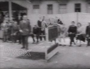 1949- Police : Concours final du championnat de Belgique de dressage de chiens policiers.