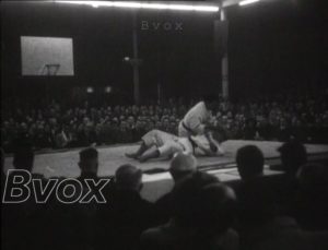 1951- Démonstration de judo à Bruxelles.